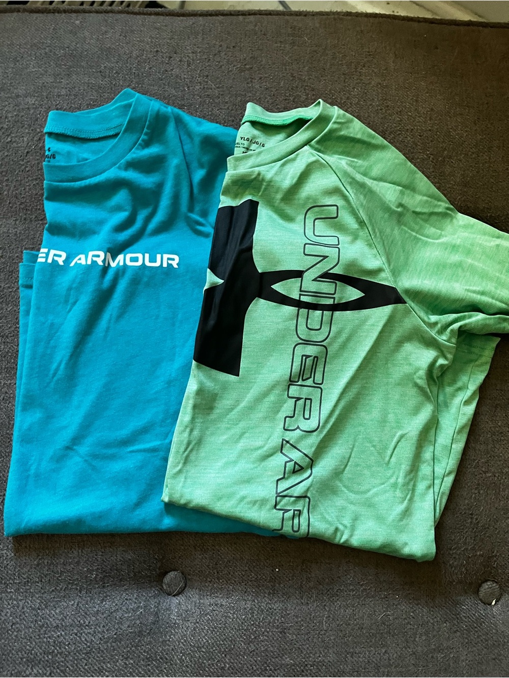 Under Armour Teal & Mint Green Short Sleeve Performance Tees